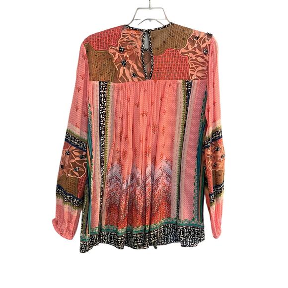 Anthropologie Bhanuni by Jyoti Women's Size XL Pink Rosario Blouse New with Tags - Picture 3 of 16